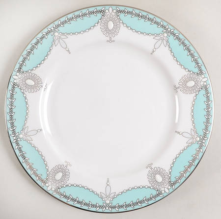 Empire Pearl Turquoise Salad Plate