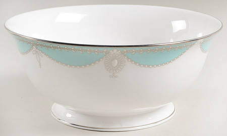 Empire Pearl Turquoise 8" Round Vegetable