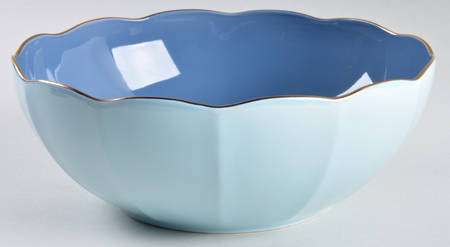 Marchesa Shades Blue 9" Round Serving Bowl