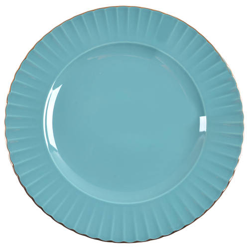 Marchesa Shades Teal Accent Luncheon Plate