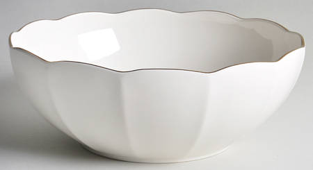 Marchesa Shades White 9" Round Serving Bowl