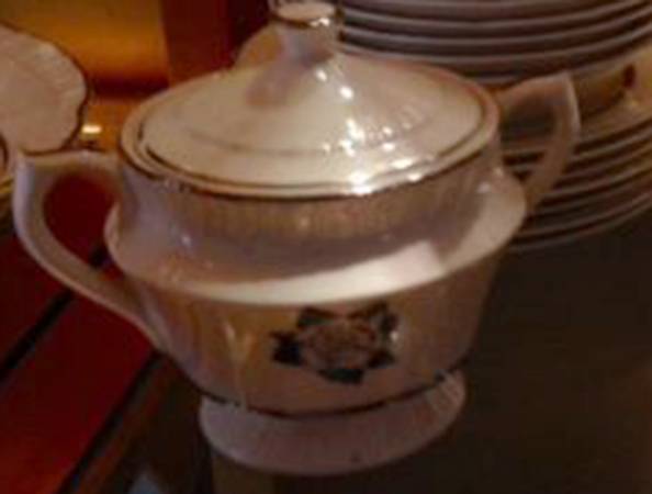 Corsage Sugar Bowl & Lid
