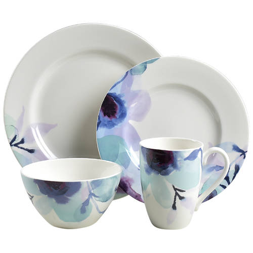 Indigo Watercolor Floral 32 Piece Estate Set