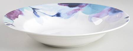 Indigo Watercolor Floral 9" Soup/Pasta Bowl