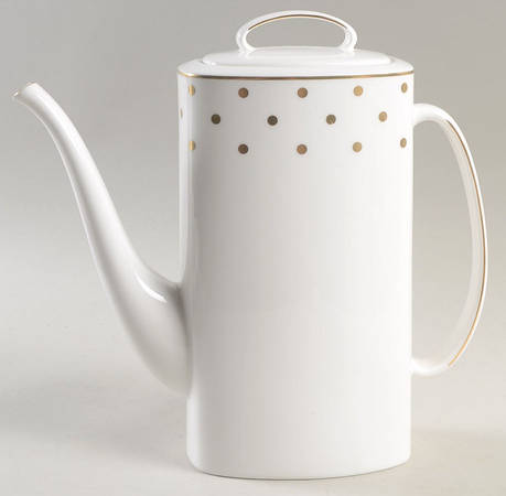 Larabee Road Gold Coffee Pot & Lid