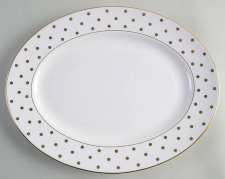 Larabee Road Gold 13" Oval Serving Platter
