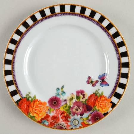 Eliza Stripe Salad Plate