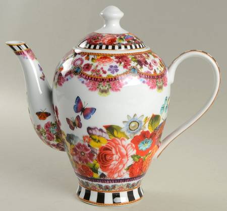 Eliza Stripe Tea/Coffee Pot & Lid