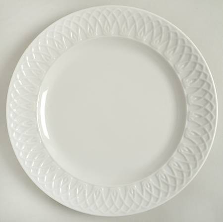 British Colonial Carved Dinner Plate