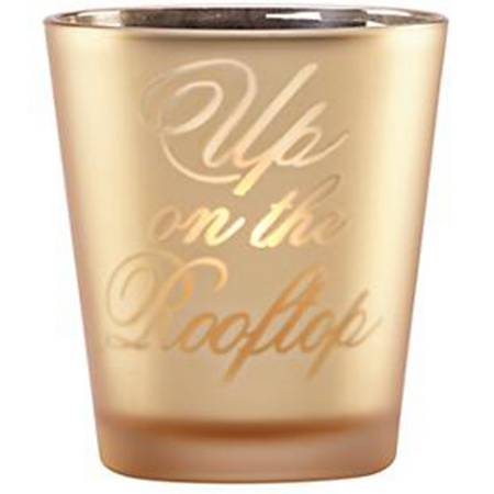Golden Holidays Glassware Votive Candleholder