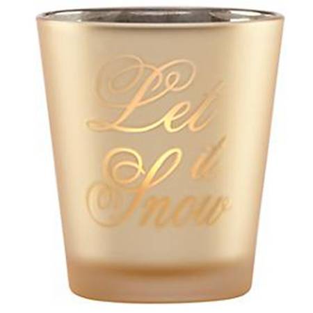 Golden Holidays Glassware Votive Candleholder