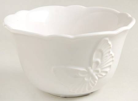 Butterfly Meadow Carved (Vanilla) Rice Bowl
