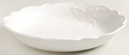 Butterfly Meadow Carved (Vanilla) 8" Individual Pasta Bowl