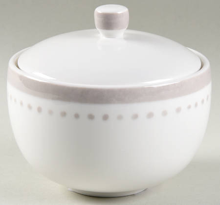 Charlotte Street North Grey Sugar Bowl & Lid