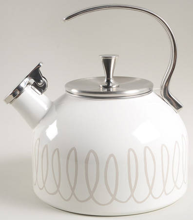 Charlotte Street North Grey Metal Kettle & Lid