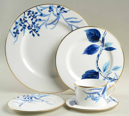 Birch Way Indigo 5 Piece Place Setting