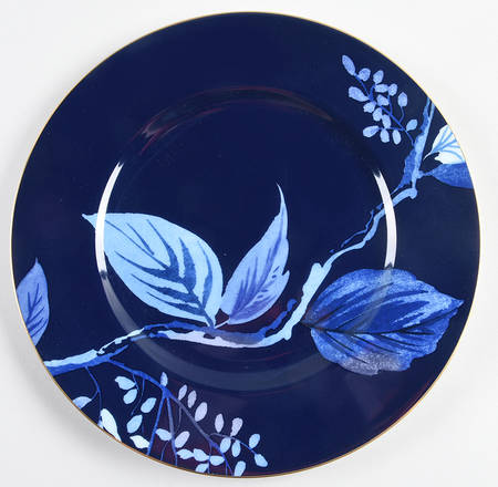 Birch Way Indigo Accent Luncheon Plate