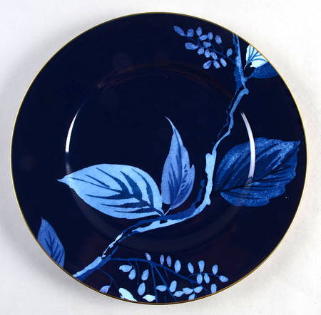Birch Way Indigo Accent Luncheon Plate