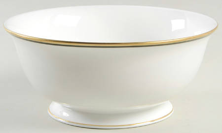 Library Lane Black 8" Round Serving Bowl