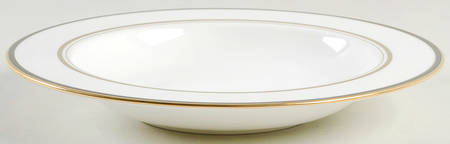 Library Lane Black 8" Soup/Pasta Bowl
