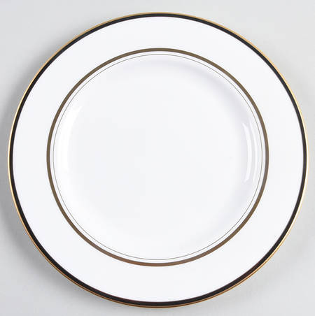 Library Lane Black Salad Plate