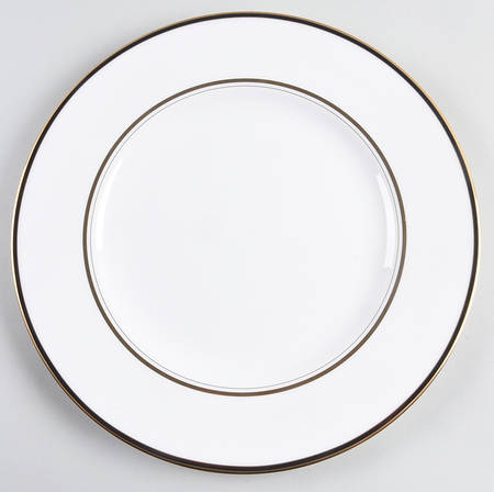 Library Lane Black Dinner Plate
