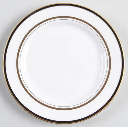 Library Lane Black Bread & Butter Plate by Lenox