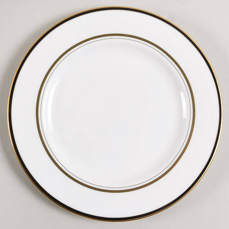 Library Lane Black Salad Plate