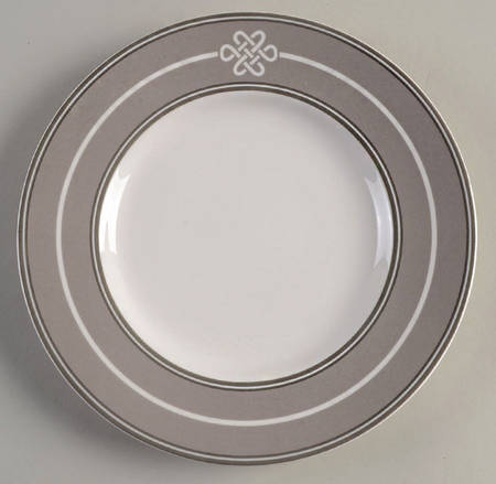 Neutral Party Knot Accent Salad Plate