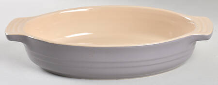 Mist Grey, French Grey 11" Oval Baker