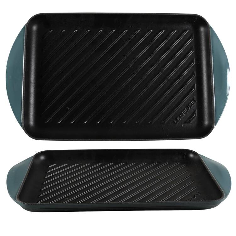 Ocean Cast Iron Rectangular Skinny Grill Pan
