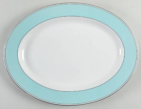 Sadie Street Turquoise 16" Oval Serving Platter