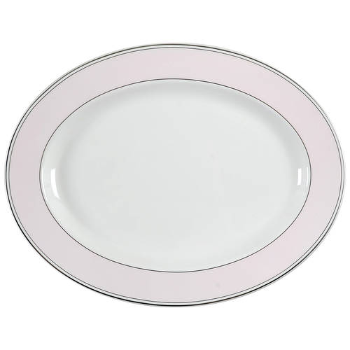 Sadie Street Blush Pink 16" Oval Serving Platter