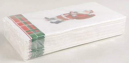 Vintage Plaid Package of Paper Guest Towel Napkins