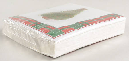 Vintage Plaid Package of Paper Luncheon Napkins