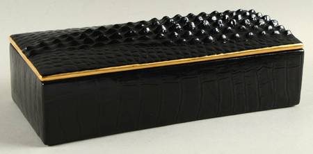Crocodile 9" Rectangular Box & Lid