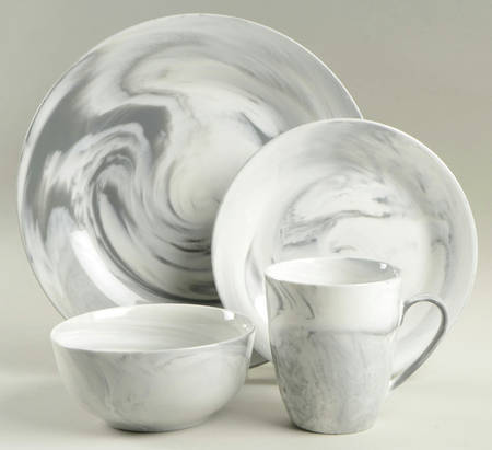 Marble Wave 4 Piece Place Setting