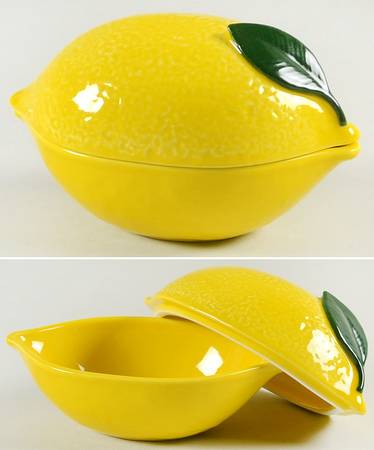 With a Twist Lemon Figural Bowl & Lid