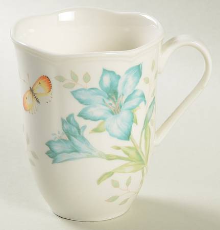 Butterfly Meadow Turquoise Mug by Lenox