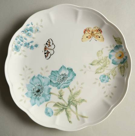 Butterfly Meadow Turquoise Dinner Plate