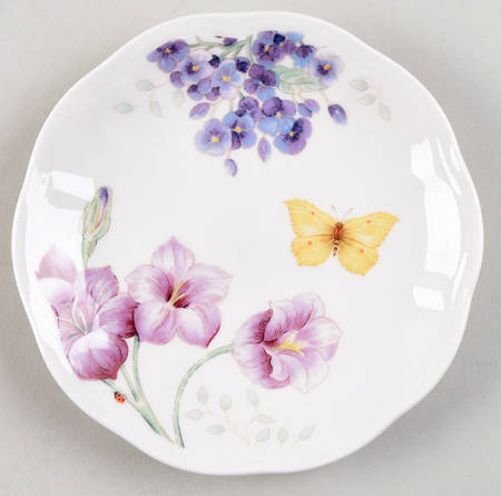 Butterfly Meadow Lavender 6" Party Plate by Lenox
