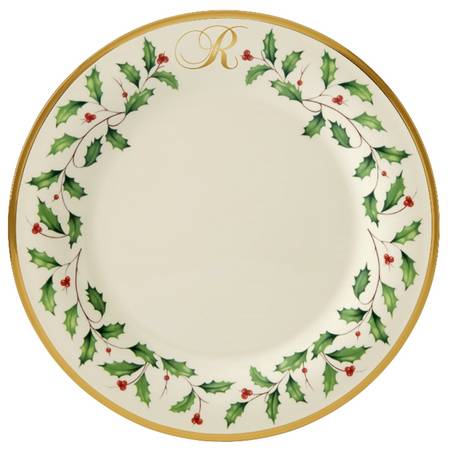 Holiday (Dimension) Accent Dinner Plate Mono "R"