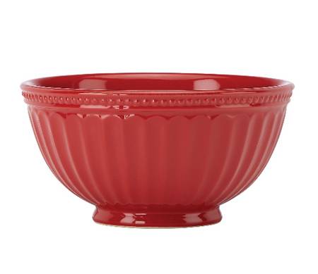 French Perle Groove Cherry Soup/Cereal Bowl