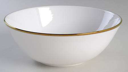 Contempo Luxe (Gold Trim) 9" Round Serving Bowl