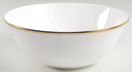 Contempo Luxe (Gold Trim) 9" Round Serving Bowl