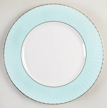 Pleated Colors Aqua Salad Plate