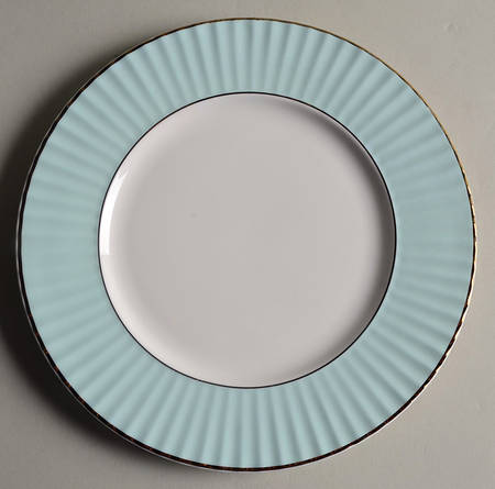 Pleated Colors Aqua Salad Plate