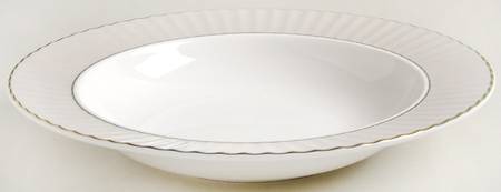 Pleated Colors Grey 9" Soup/Pasta Bowl