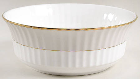 Pleated Colors Grey 9" Round Serving Bowl