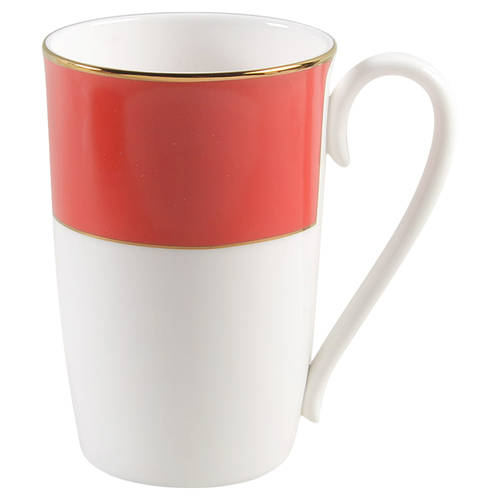 Pleated Colors Red Mug